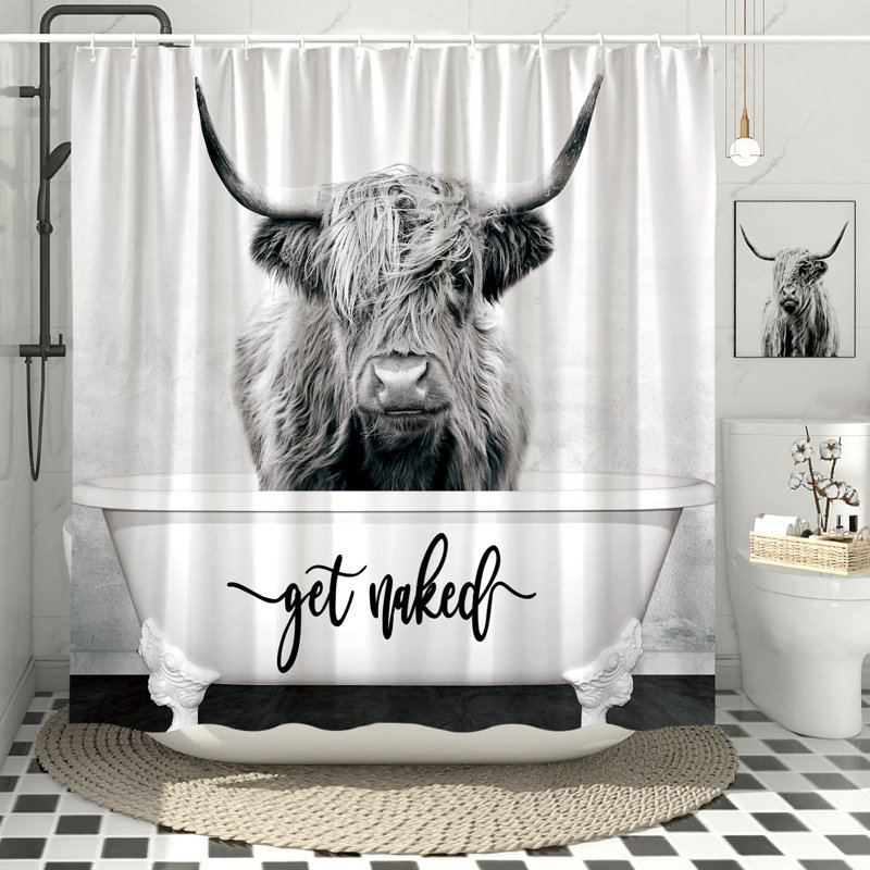 Dashton Shower Curtain with Hooks Included