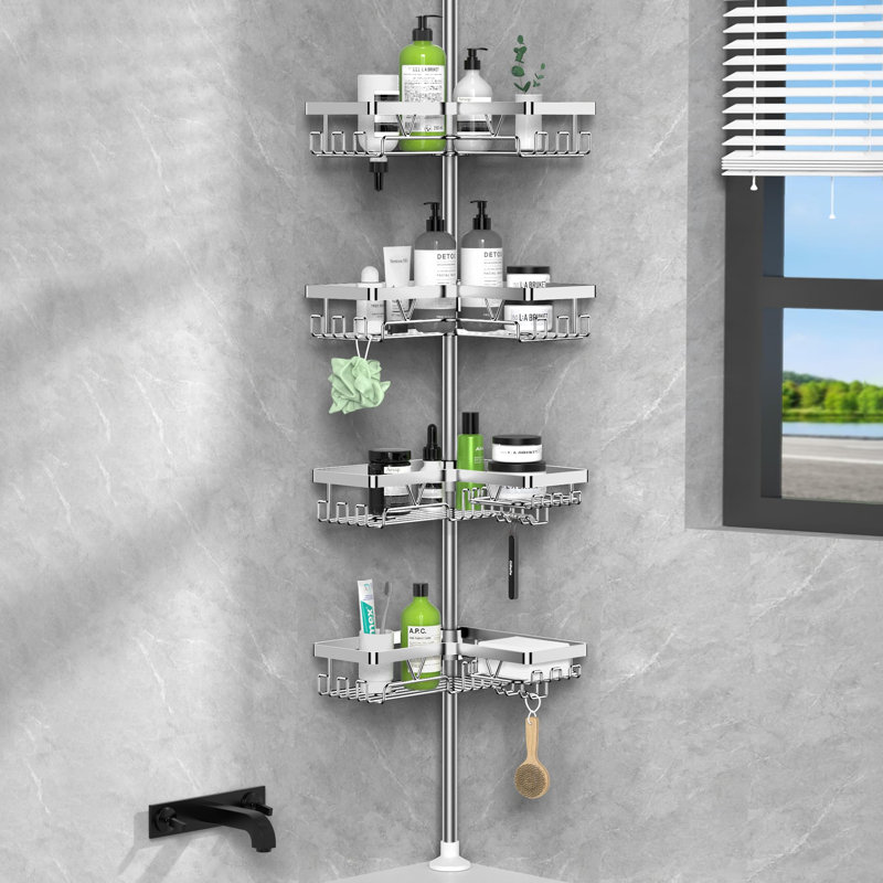 Stainless Steel Shower Caddy, Silver