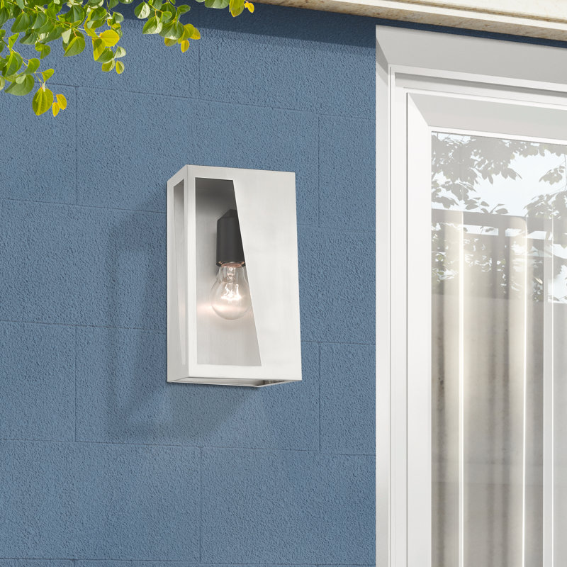 Heild Wall Light, Brushed Nickel, 11" H x 6" W x 3.95" D