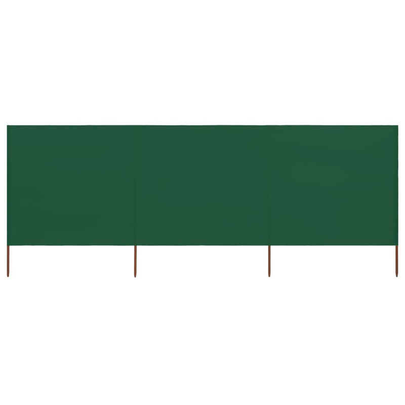 Braud Wood Folding Room Divider, Green, 110cm H x 400cm W