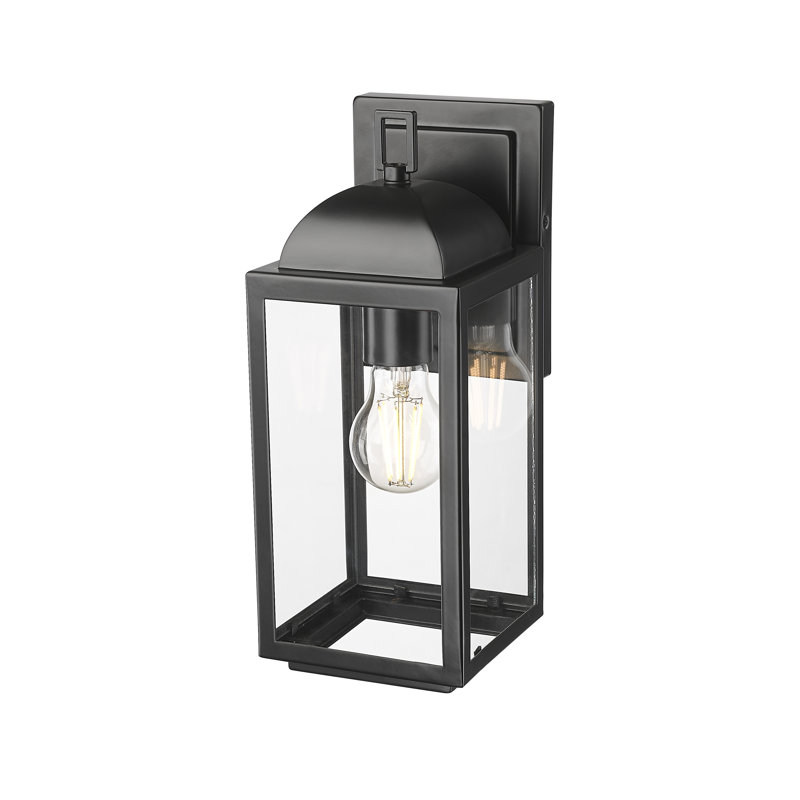 Applique murale d'extérieur 1 lumière Borg - thermolaquée Borg, H 12,75 po x l 5 po x P 6 po
