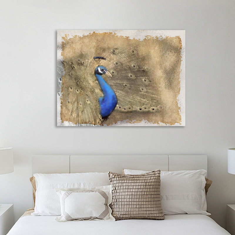 Antique Peacock 2 by Kimberly Allen - Wrapped Canvas Print, 76cm H x 102cm W x 4cm D