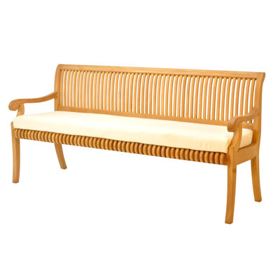 Banc de jardin giva grade-a luxueux teck Magers