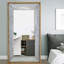 H 84 po x l 43 po SG21A009 - Miroir de plancher en métal et bois galvanisé