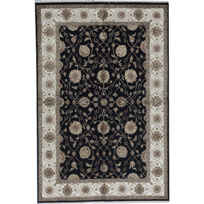 Handmade Silk and Wool Oriental Area Rug