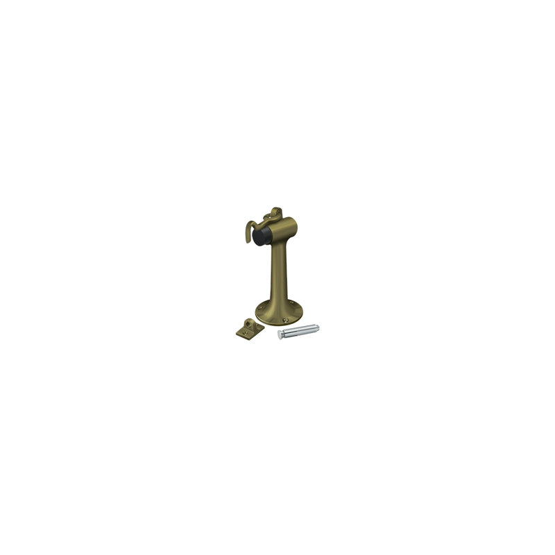 Door Stop, Antique Brass