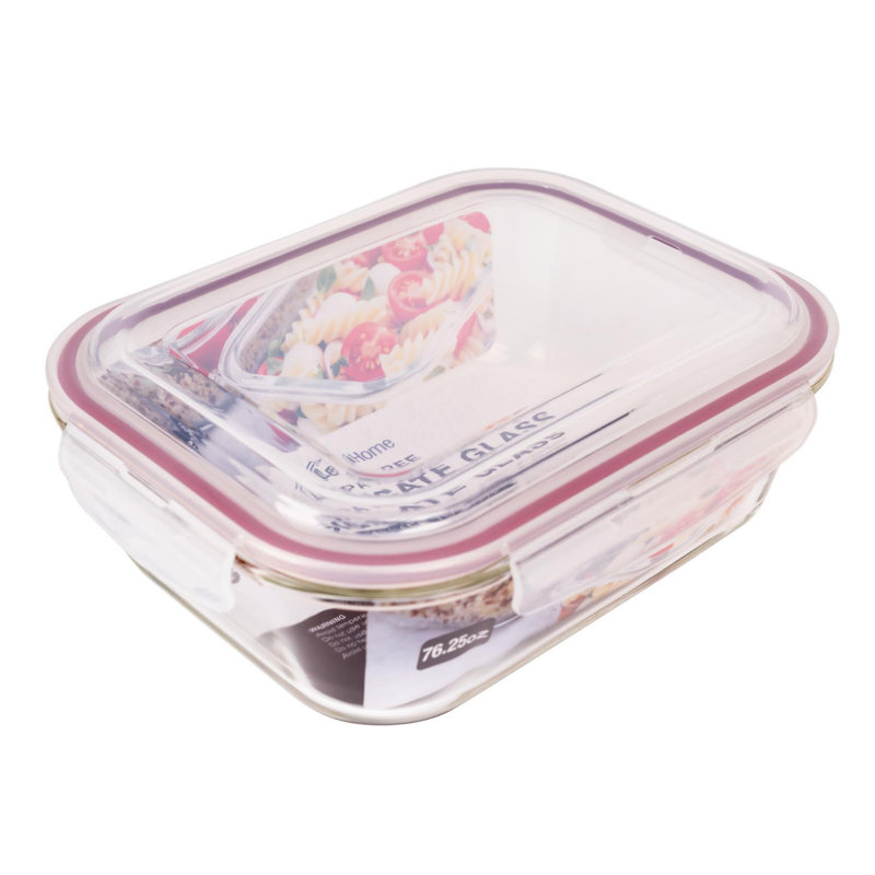 76.25 oz. Borosilicate Glass Food Storage Container