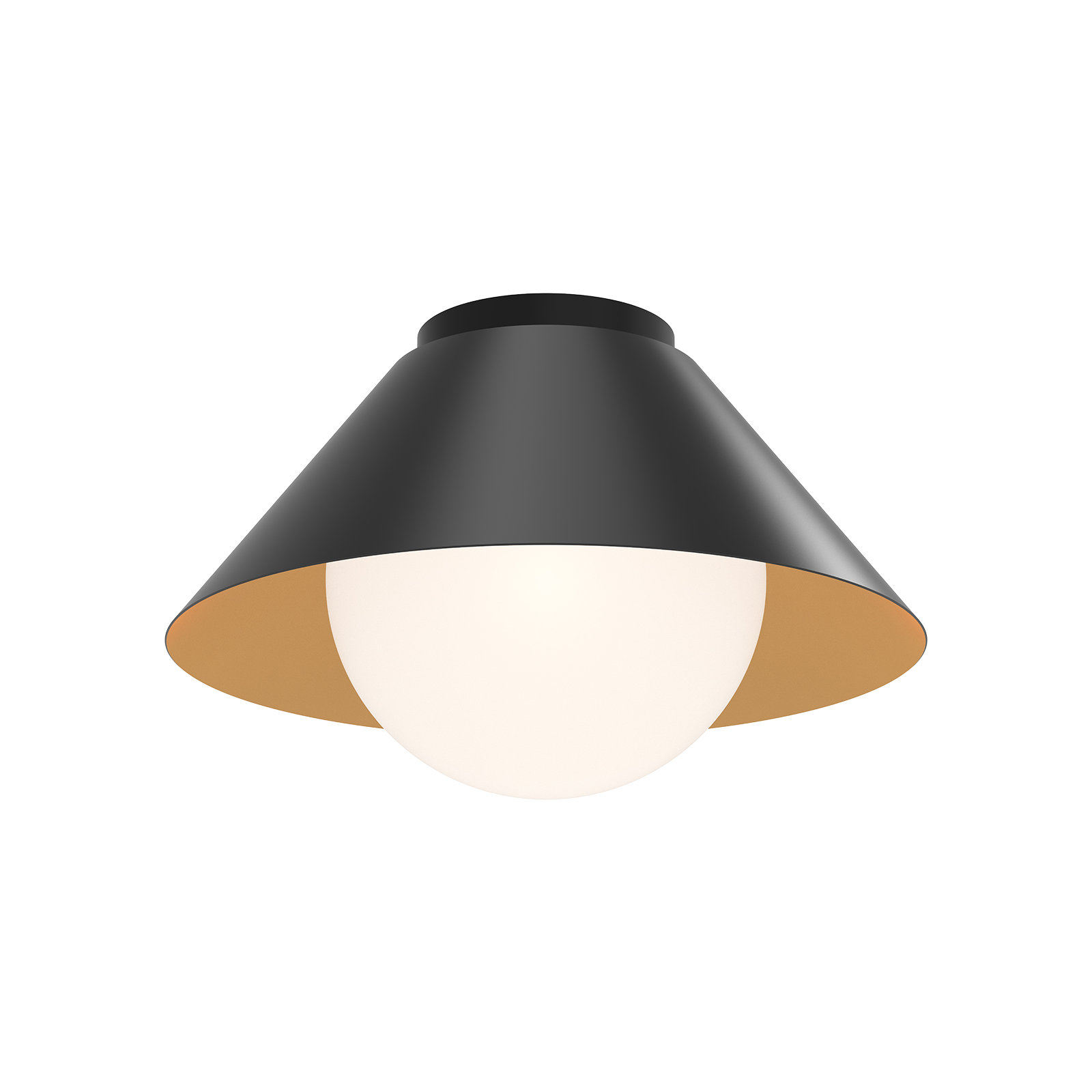 Ireland Integrated LED Dimmable Flush Mount , Matte Black