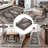 Area Rug 5x7 Washable Soft Vintage Large Rug Retro Foldable Low Pile Indoor Floor Carpet Farmhouse Non-Slip Throw Rugs Dining Room Taupe Multi-1792209373