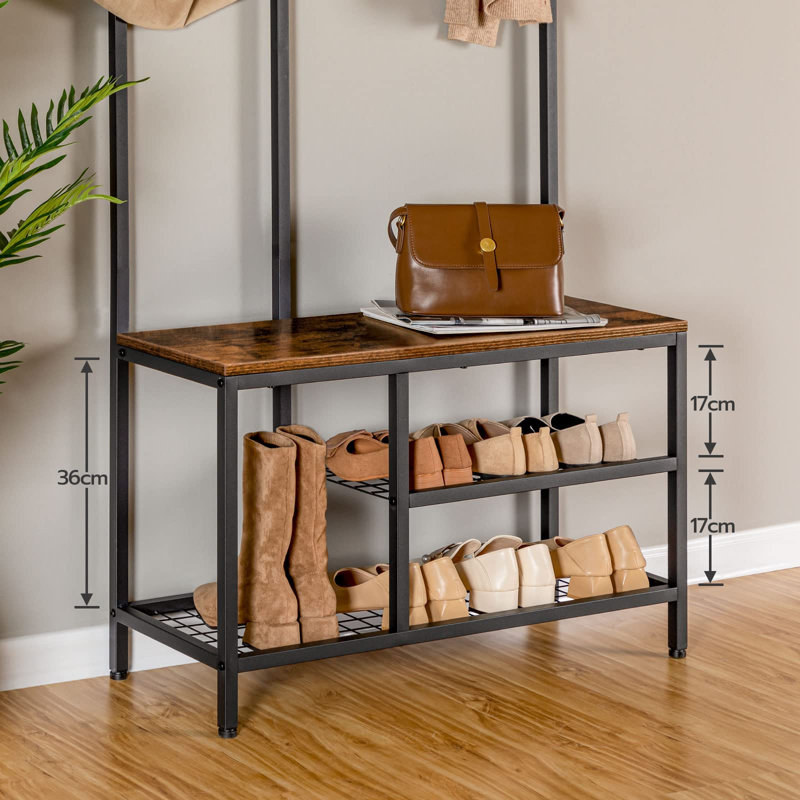 Malupo Hall Tree 80cm Wide with Bench