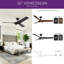 Ventilateur de plafond de ferme moderne de 56 po avec mémoire et minuterie réversible à courant continu à intensité variable Homedream 56 po-1817683699