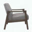 Chaise d'appoint Mid-Century moderne, similicuir et capitonnage à boutons