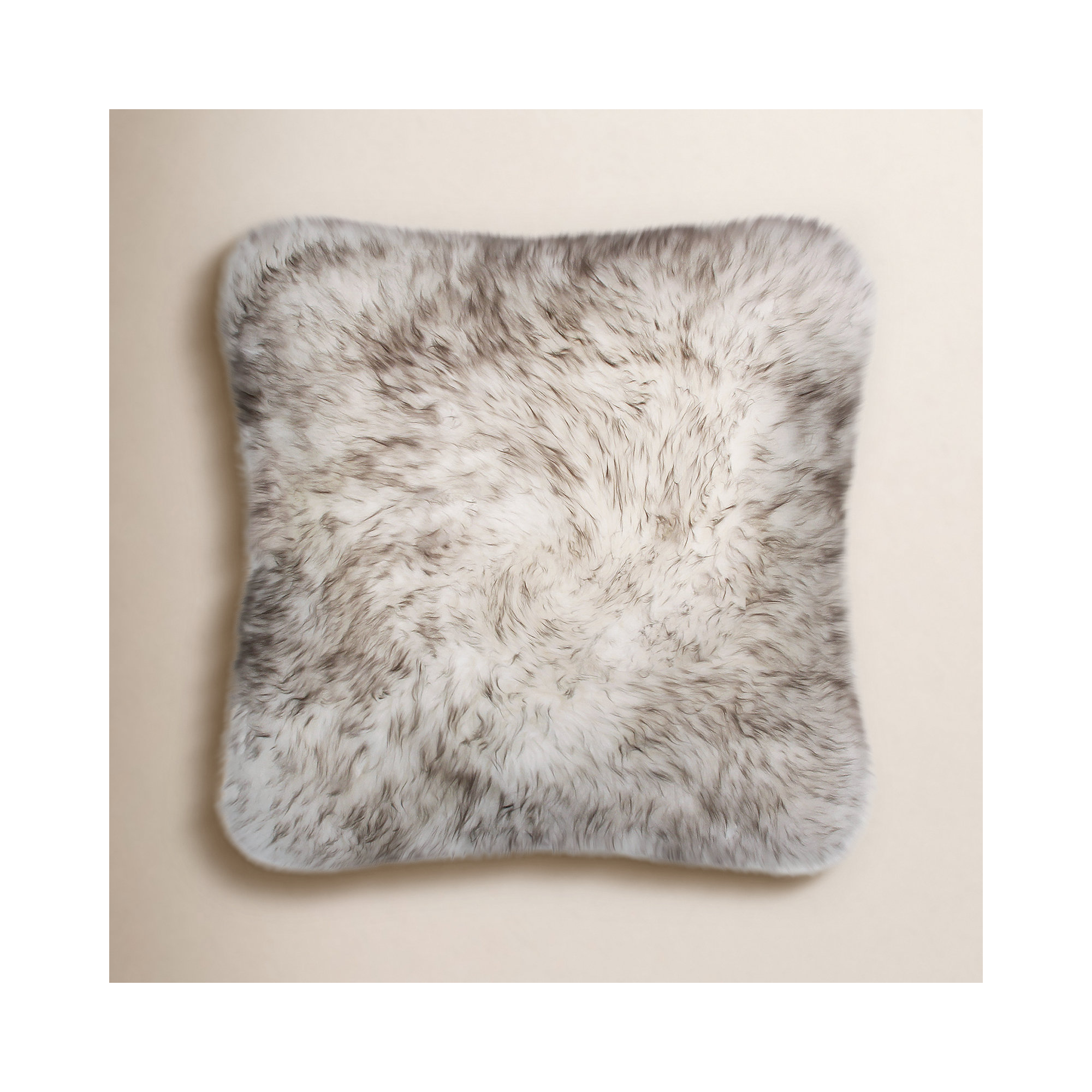 Fieldman Leather Throw Pillow, Wolf Brown Tip