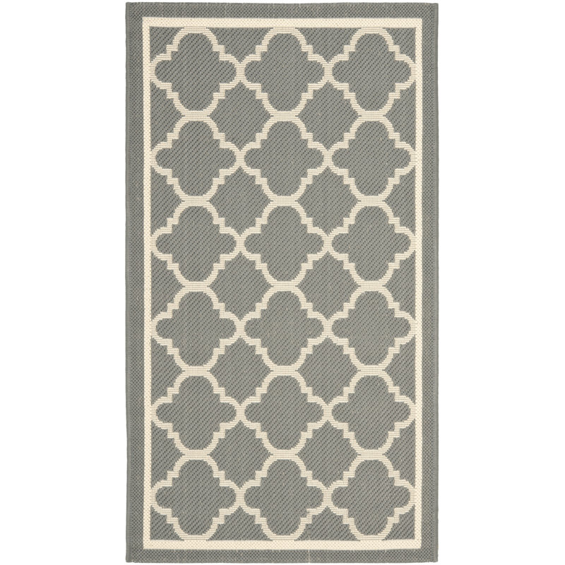 Tapis d'intérieur / extérieur à motif géométrique Herefordshire Performance, Rectangle 2 pi x 3 pi 7 po