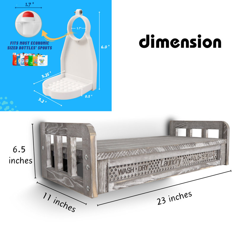 Wood Laundry Room Organizer