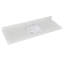 Plateau de meuble-lavabo simple 60 po en quartz avec lavabo - pour remplacement de meuble-lavabo, sans armoire