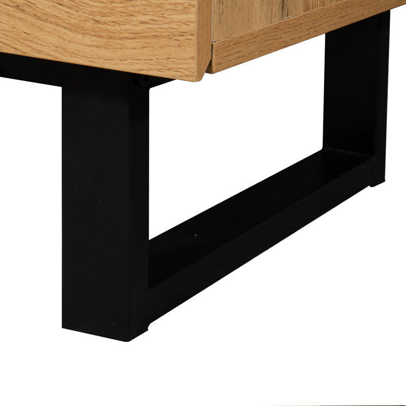 Aleha Unfinished TV Stand for TVs up to 78", Brown