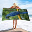 Serviette de plage en microfibre à séchage rapide, 50 x 60 po