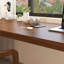 Bureau rectangulaire en bois massif brun noisette-540541499
