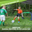 Ensemble d'entraînement de soccer portatif Sport Squad - deux buts de 4 pi - Équipement de soccer avec étui de transport - Buts de jeu pliables dans la cour