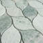 Polished 2" x 4" Marble Leaf Mosaic Wall & Floor Tile