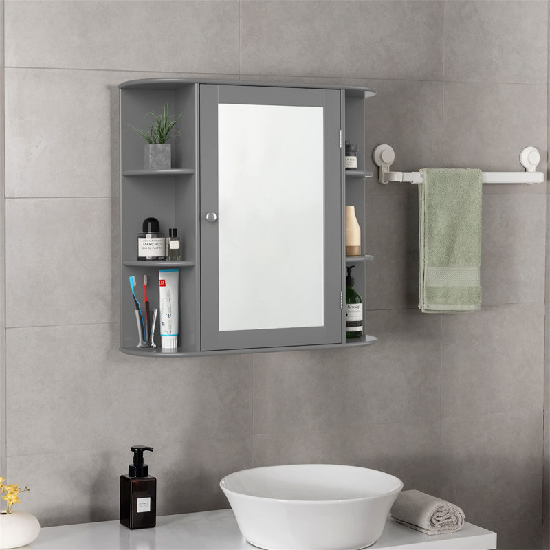 Feguens Bathroom Cabinet, Grey