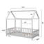MIMI BEDS Lit simple Ary Classic House - cadre de lit simple Montessori blanc -114652835-114652836