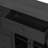 Cabinet With Storage For Living And Dining Room Entrance, Large Size, 2 Doors And 7 Drawers, Black-1032181387