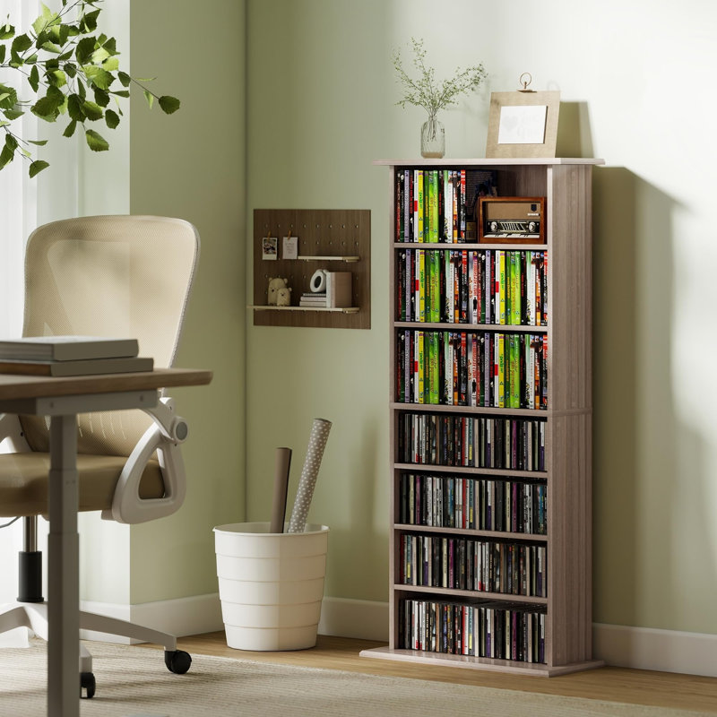 Engineered Wood 126.3cm H Media Shelves