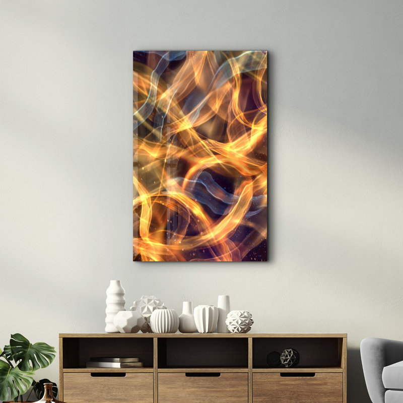 Elegant Tempered Glass Wall Art Painting, 18.1 x 28.3 inches | 100% Tempered Glass, Thickness: 0.16 inches | UV Printed for Vibrant Colors & Durability | Perfect for Home Decor & Modern Aesthetics