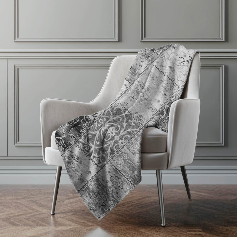 Jeté en sherpa Addison, Gris