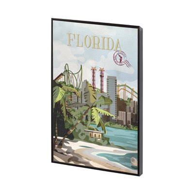 Florida Go by Simeng Wang a Framed Art Print Matted under Glass