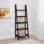 Bibliothèque échelle en bois massif H 72,5 "x l 25,25" Natrona