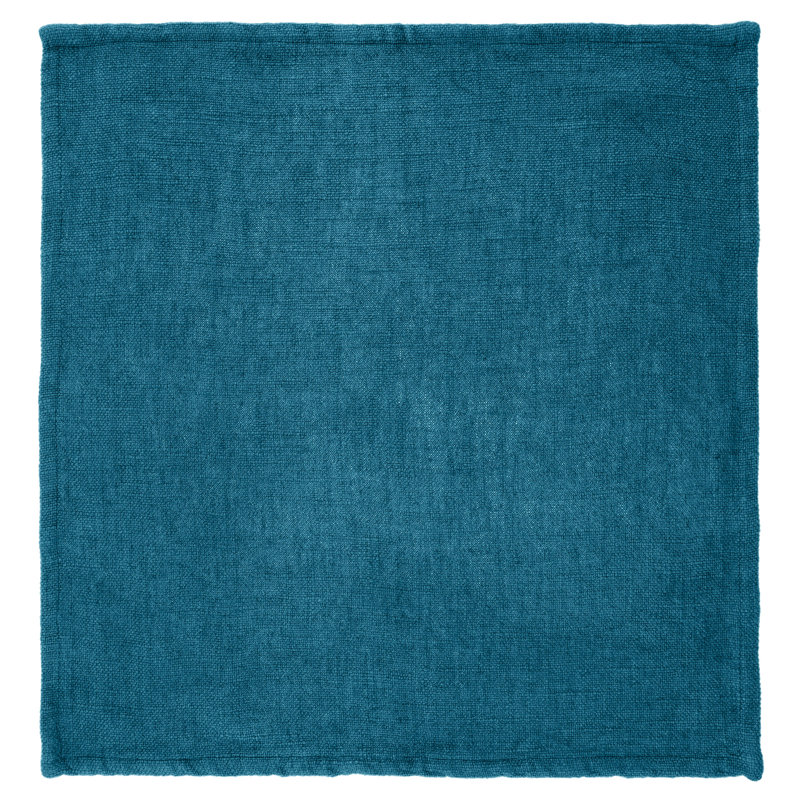 Ensemble de serviettes de table unies, Bleu; bleu sarcelle