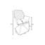DelRe 46cm H Velvet Upholstered Armchair-1075167415