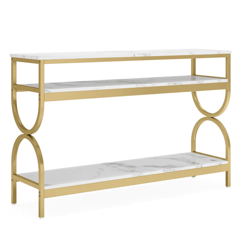 Faux Marble Sofa Table