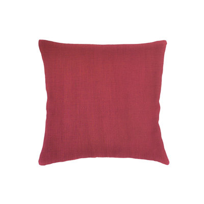 Housse de coussin en lin rouge 18x18