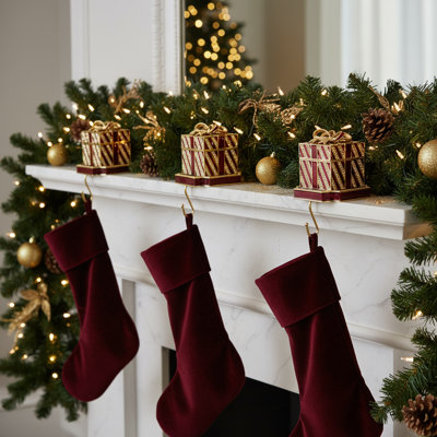 Holiday Gift Box Stocking Holder
