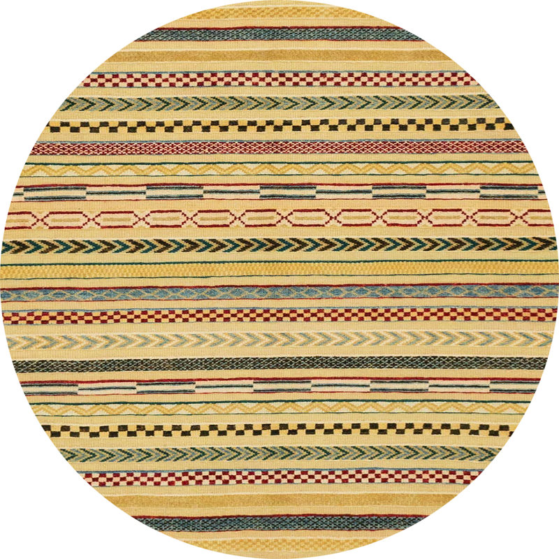 Abstract Indoor Rug, Round 5'