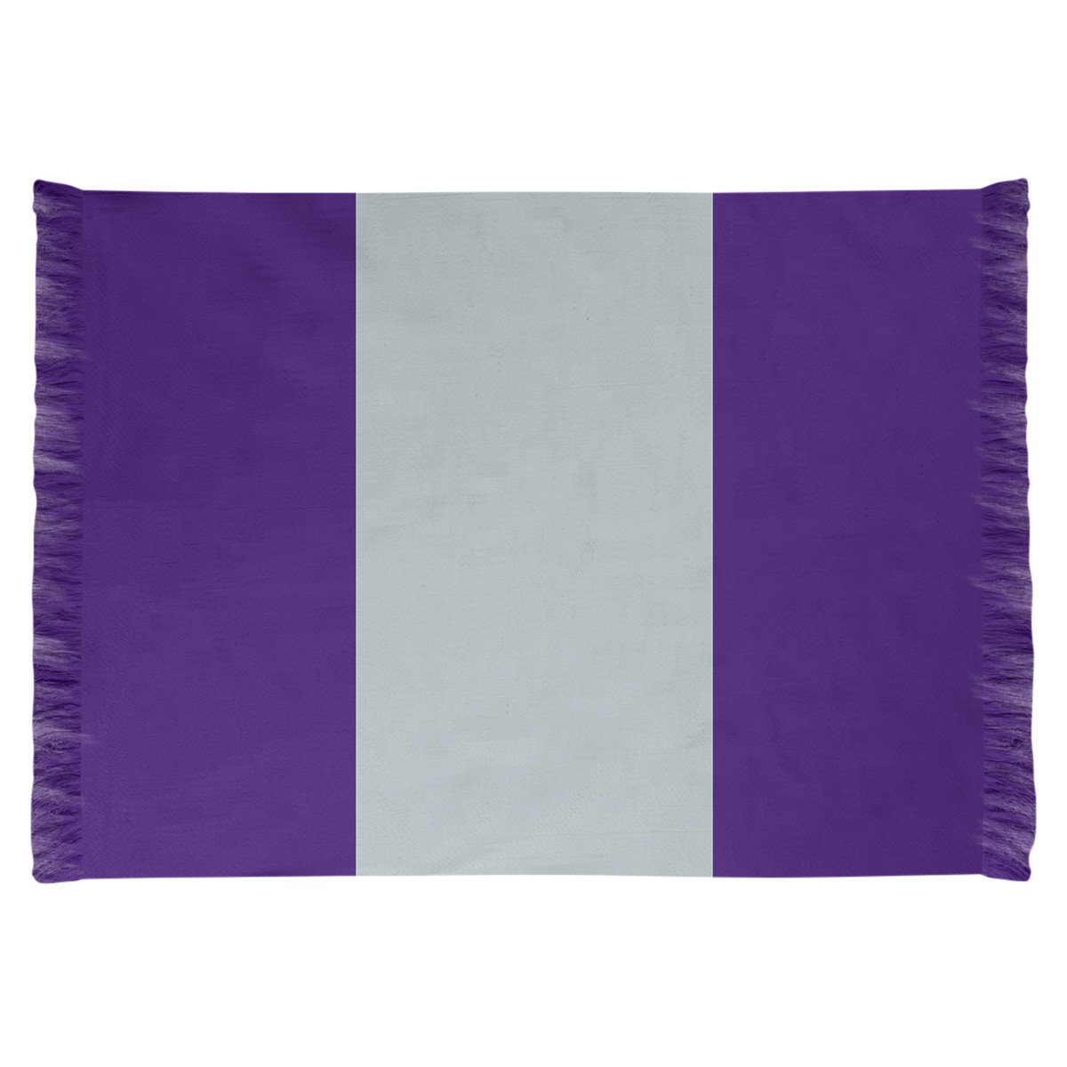 East Urban Home Colorado Flatweave Purple/Silver Rug | Wayfair