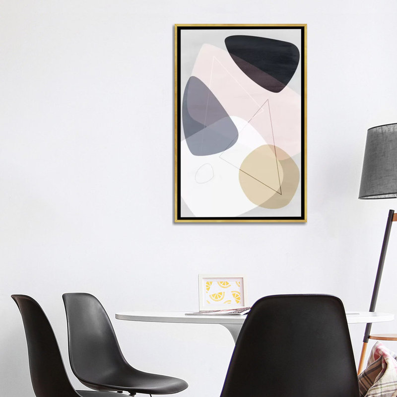 «graphic cl. "b" par mareike böhmer-impression sur image, H 60 po x l 40po x P 1,5 po, Toile encadrée d'or