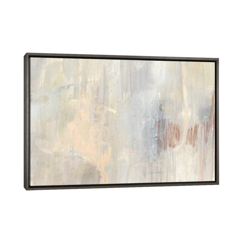 Barely Blush II - Wall Art Print - Framed Canvas, 18" H x 26" W, Framed Print without Mat, Gray