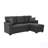76.5" Linen Blend Upholstered Sectional With Pull-Out Bed And Chaise Storage-1301479769