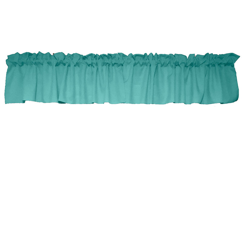 Cantonnière sur mesure l 58 po Pastorella, L 58 po x L 18 po, Turquoise