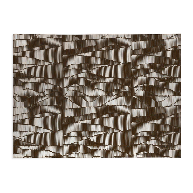 Tapis de cuisine à profil bas Grer, Rectangulaire 2 pi x 3 pi, Brun moka