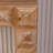 59.06" Rustic Geometric Relief Console Table - Solid Wood & MDF Entryway Table With 3D Carved Details
