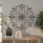 Metal Scrolled Medallion Fleur De Lis Brown Wall Decor