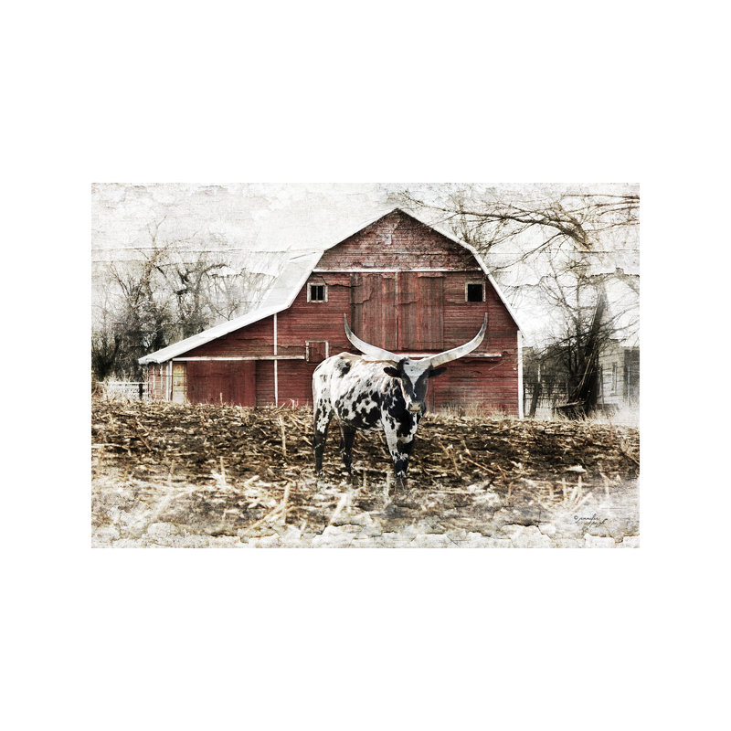 Longhorn I by Jennifer Pugh - Wrapped Canvas Print, 66.04 cm H x 45.72 cm W x 1.91 cm D