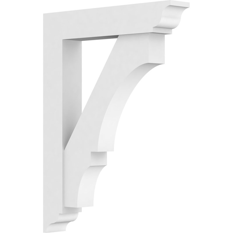 Support standard en PVC de qualité architecturale avec extrémités traditionnelles Balboa, H 24 po x l 3 po x P 18 po
