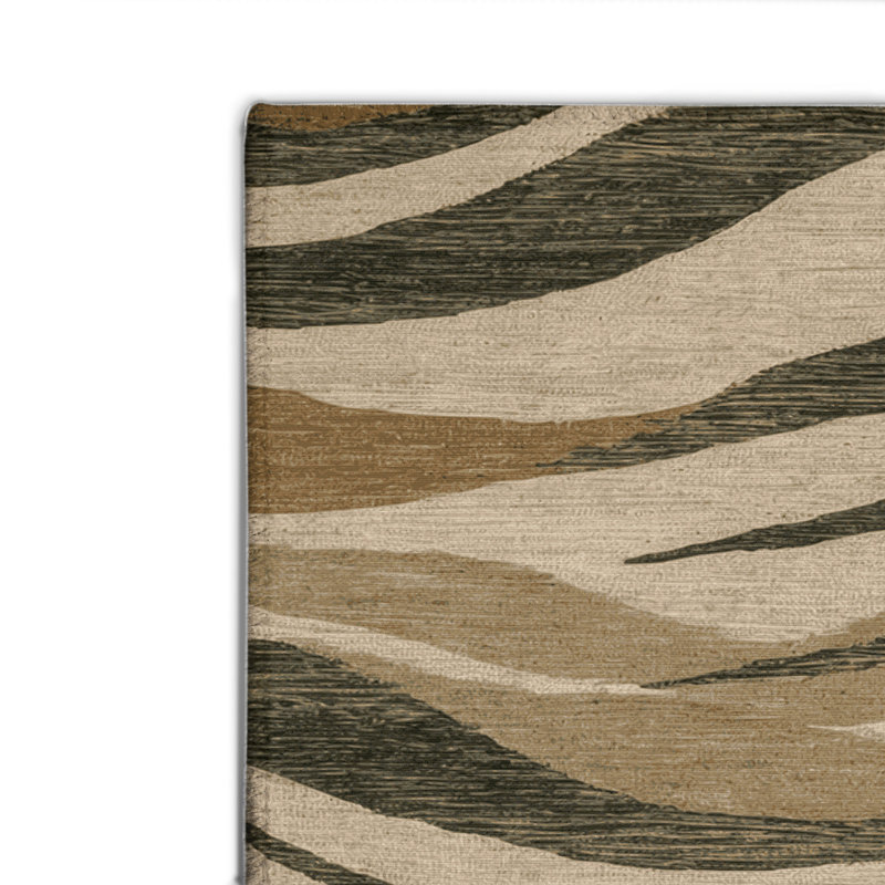 Tapis d'intérieur et d'extérieur brun Nature, Rectangulaire 2 pi x 3 pi